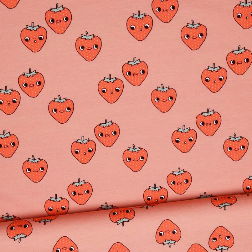French terry strawberry - Eva Mouton